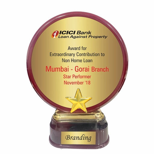 Wood & Metal Trophy WM 9862